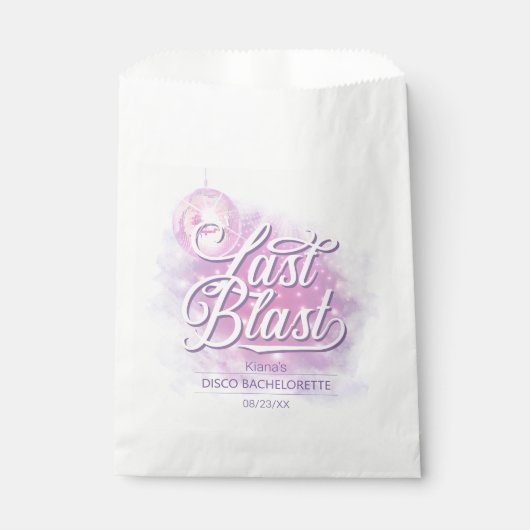 Letzte Blast Disco Bachelorette ID928 Geschenktütchen (Vorderseite)