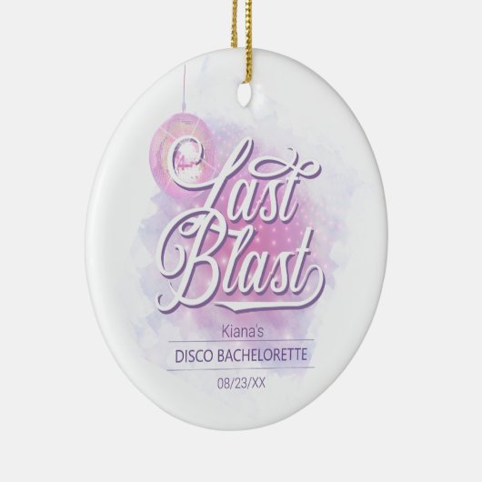 Letzte Blast Disco Bachelorette ID928 Keramik Ornament (Rechts)