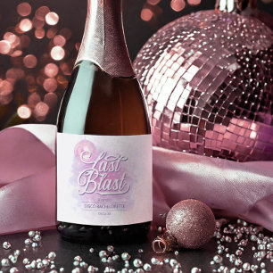 Letzte Blast Disco Bachelorette ID928 Schaumweinetikett