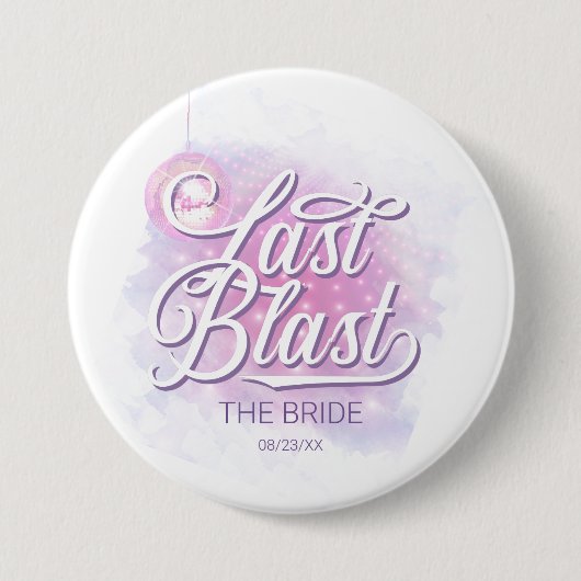 Letzte Blast Disco Bachelorette The Bride ID928 Button (Vorderseite)