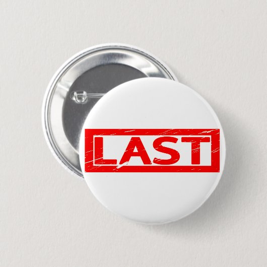 Letzte Briefmarke Button (Vorne & Hinten)