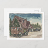Letzte Chalet-Lieferung Postkarte (Vorne/Hinten)