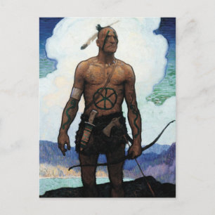 Letzte der Mohikaner Postkarte
