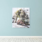 "Letzte der Mohikaner" von James Fenimore Cooper ( Leinwanddruck (Insitu (Holzboden))