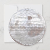 Letzte Disco 70er Dance Junggeselinnen-Abschied Einladung (Rückseite)