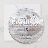 Letzte Disco 70er Dance Junggeselinnen-Abschied Einladung (Vorderseite)