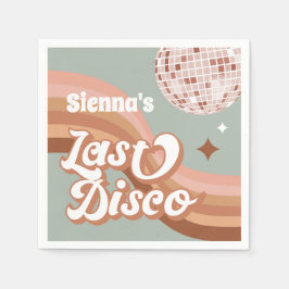 Letzte Disco 70er Jahre Groovy Retro Daisy Bachelo Serviette