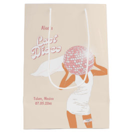 Letzte Disco Bachelorette Beige Mittlere Geschenktüte
