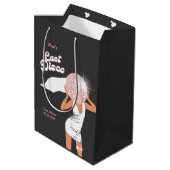 Letzte Disco Bachelorette Black Mittlere Geschenktüte (Rückseite Schrägansicht)