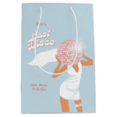 Letzte Disco Bachelorette Blue Mittlere Geschenktüte (Vorderseite)