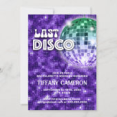 Letzte Disco Bachelorette Einladung (Vorderseite)
