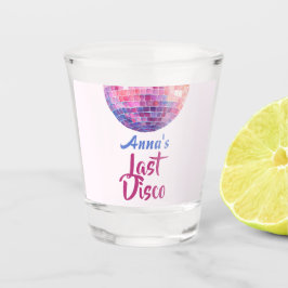 Letzte Disco Bachelorette Party Shot Glass Schnapsglas