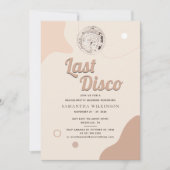 Letzte Disco Bachelorette Retro 70 Weekend Tour Einladung (Vorderseite)