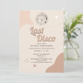 Letzte Disco Bachelorette Retro 70 Weekend Tour Einladung (Stehend Vorderseite)