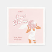 Letzte Disco Bachelorette Serviette (Vorderseite)