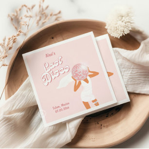 Letzte Disco Bachelorette Serviette