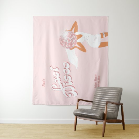 Letzte Disco Bachelorette Wandteppich (Beispiel)