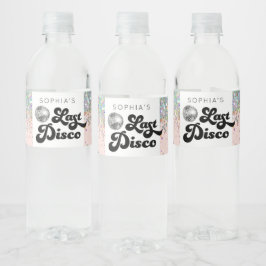Letzte Disco Bachelorette Wasserflaschen Labels Wasserflaschenetikett