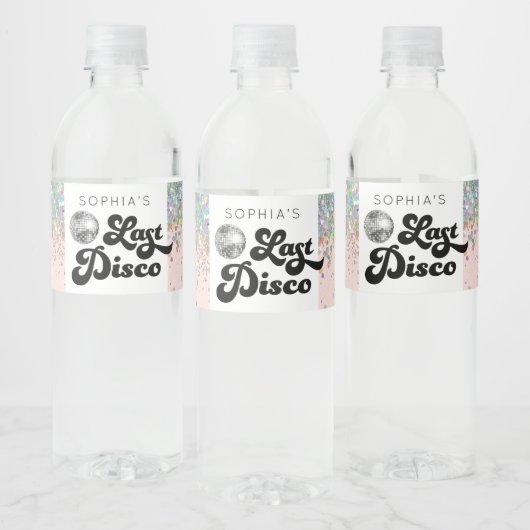 Letzte Disco Bachelorette Wasserflaschen Labels Wasserflaschenetikett (Flaschen)