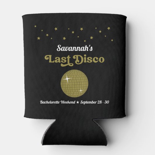 Letzte Disco Bridge Junggeselinnen-Abschied Groovy Dosenkühler (Rückseite)