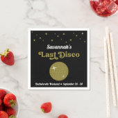 Letzte Disco Bridge Junggeselinnen-Abschied Groovy Serviette (Beispiel)