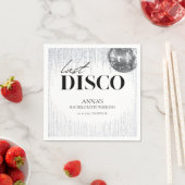 Letzte Disco Glitz & Glam Junggeselinnen-Abschied Serviette (Beispiel)
