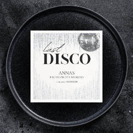 Letzte Disco Glitz & Glam Junggeselinnen-Abschied Serviette