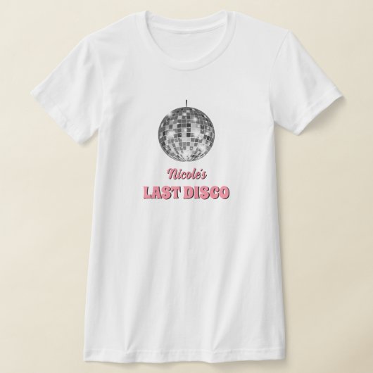 Letzte Disco-Junggeselinnen-Abschied als benutzerd T-Shirt (Ablage )