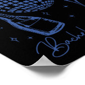 Letzte Disco Junggeselinnen-Abschied Est. Team Bri Poster (Ecke)