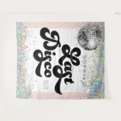 Letzte Disco Junggeselinnen-Abschied Hintergrund C Wandteppich (Vorderseite (Horizontal))