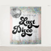 Letzte Disco Junggeselinnen-Abschied Hintergrund C Wandteppich (Vorderseite)