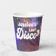 Letzte Disco Junggeselinnen-Abschied Lila Mirror B