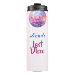 Letzte Disco Junggeselinnen-Abschied Pink Thermal  Thermosbecher