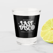 Letzte Disco Name Retro Silver 70er Bachelorette