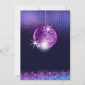 Letzte Disco Retro Bachelorette Einladung (Rückseite)