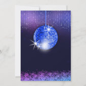 Letzte Disco Retro Bachelorette Einladung (Rückseite)