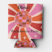 Letzte Disco Retro-Junggeselinnen-Abschied Dosenkühler (Vorderseite)