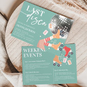 Letzte Disco Retro Junggeselinnen-Abschied Tour Einladung