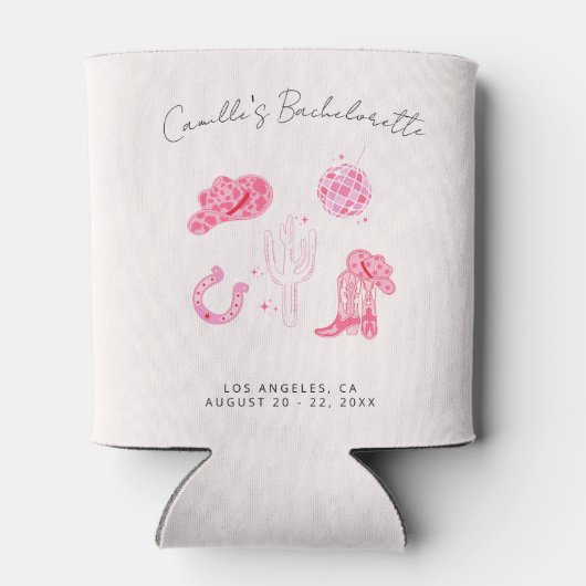 Letzte Disco Rodeo Bachelorette Dosenkühler (Rückseite)