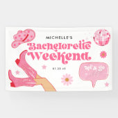 Letzte Disco Rodeo Junggeselinnen-Abschied Banner (Horizontal)