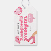 Letzte Disco Rodeo Junggeselinnen-Abschied Geschenkanhänger (Vorderseite)