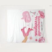 Letzte Disco Rodeo Junggeselinnen-Abschied Wandteppich (Vorderseite (Horizontal))