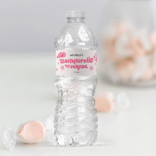 Letzte Disco Rodeo Junggeselinnen-Abschied Wasserflaschenetikett