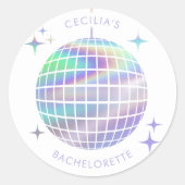 Letzte Diskothek Bachelorette Ball Sticker (Vorderseite)
