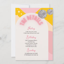 Letzte Diskothek Bachelorette Einladung