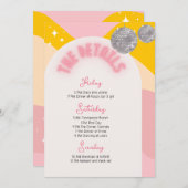 Letzte Diskothek Bachelorette Einladung (Vorne/Hinten)