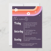 Letzte Diskothek Bachelorette Einladung (Rückseite)