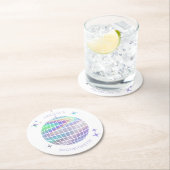 Letzte Diskothek Bachelorette Runder Pappuntersetzer (Vor Ort)