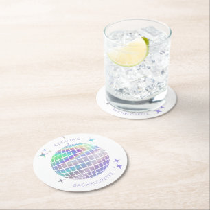 Letzte Diskothek Bachelorette Runder Pappuntersetzer