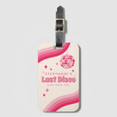 Letzte Diskothek Bachelorette Wochenende Custom Lu Gepäckanhänger (Vorderseite Vertikal)